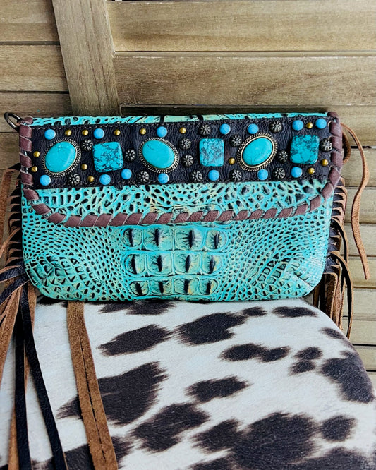 Turquoise Stone Crossbody
