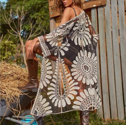 Lace duster one size*