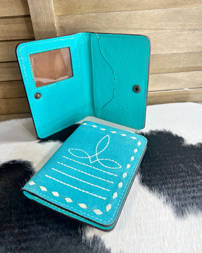 Boot Stitch Suede Passport Cover