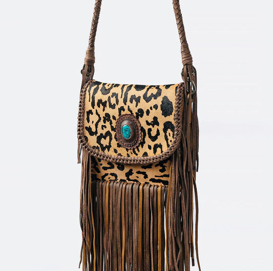 Leopard AD Stone Crossbody