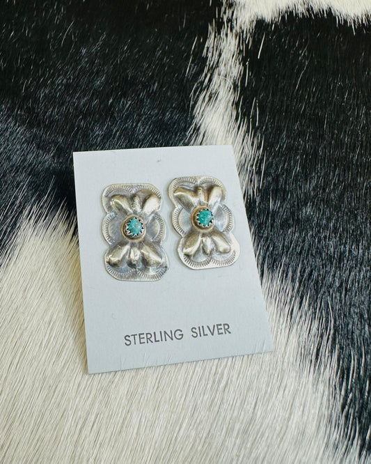 Turquoise Bow Studs