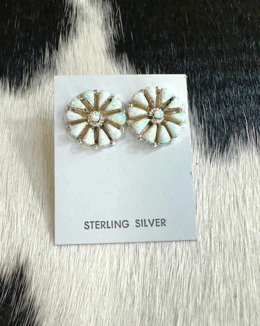 Opal Cluster Studs