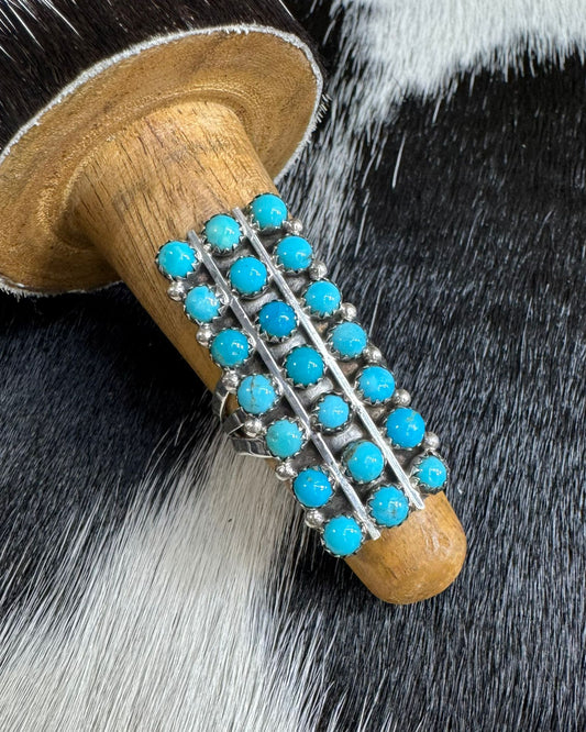 Kingman Cluster Bar Ring *Native