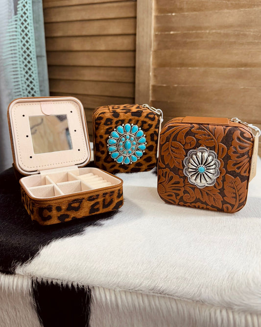 Western Travel Jewelry Box