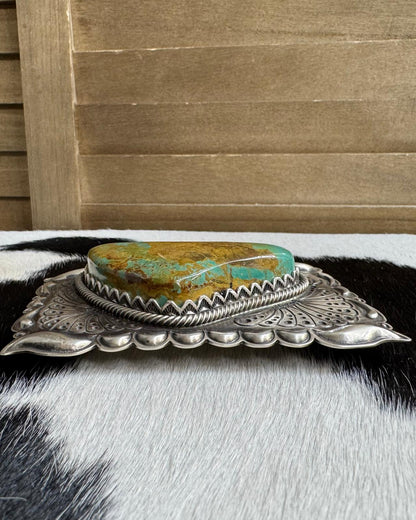 Charles Johnson Turquoise Stone Buckle *Native