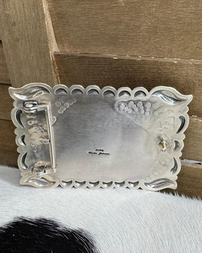 Charles Johnson Turquoise Stone Buckle *Native