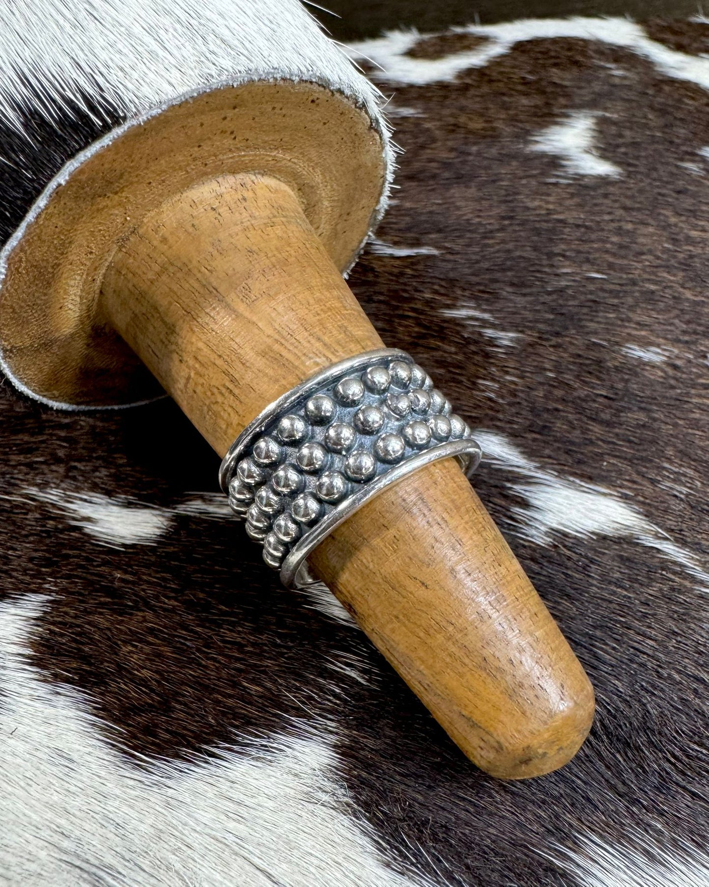 Sterling Silver Studded Ring