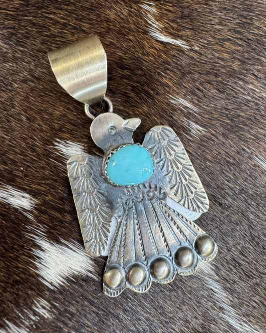 Sterling Silver Thunderbird Pendant
