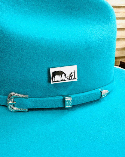 Praying Cowboy Magnetic Pin