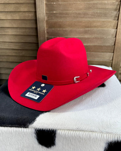 Red Cattleman Tejana Felt Hat