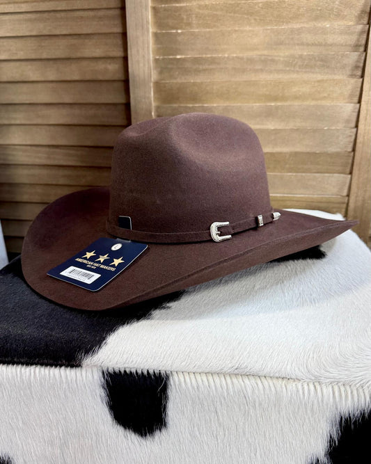 Brown Cattleman Tejana Felt Hat