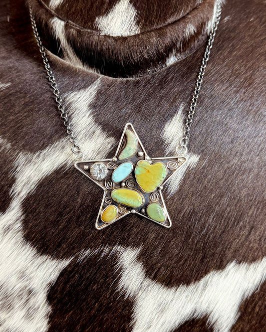 Jacqueline Kingman Turquoise Star Necklace