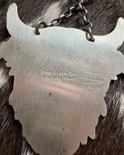 18" TPC Highland Cow Necklace *Sterling