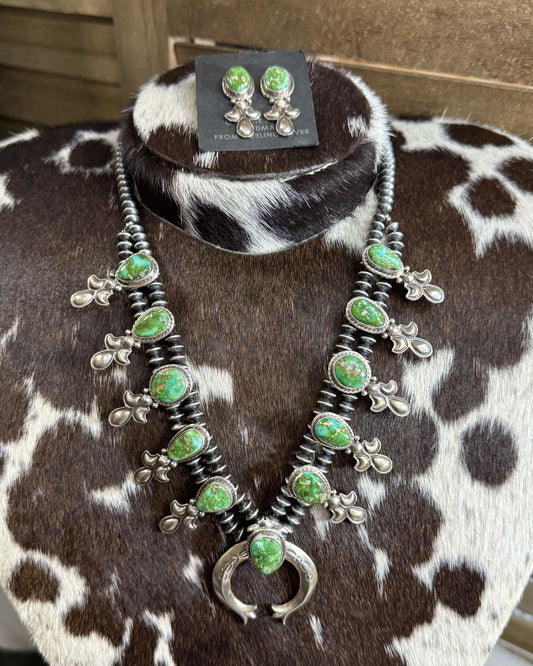 Sonoran Squash Blossom Statement Piece*Native