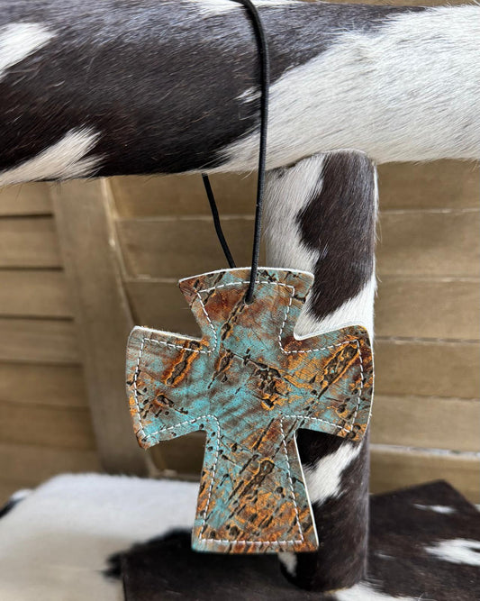 Cross Car Freshie Charm