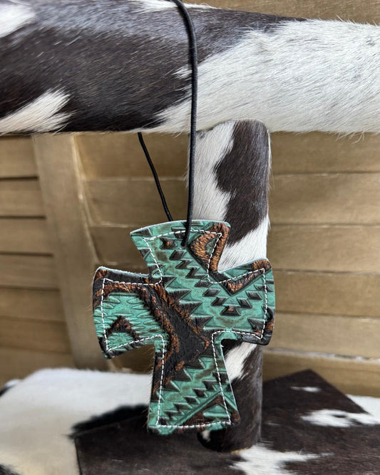 Cross Car Freshie Charm