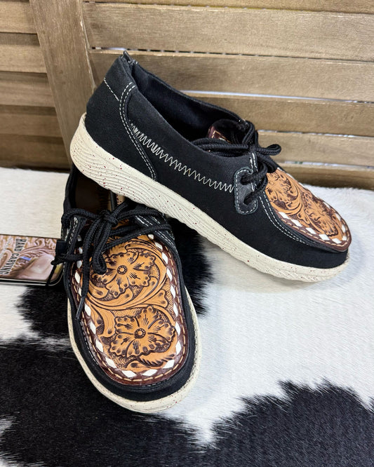 American Darling Tooled Black Tennis Shoes
