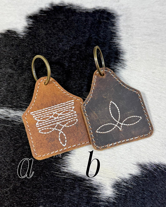 Tag Boot Stitch Keychain