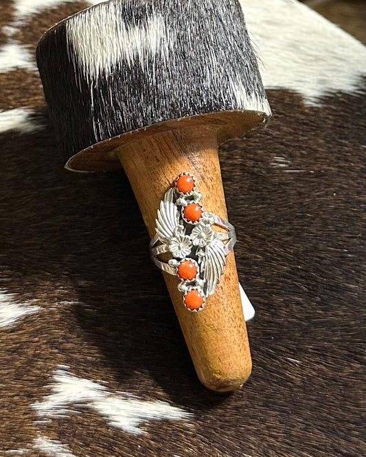 Coral Leaf Design Ring *Native