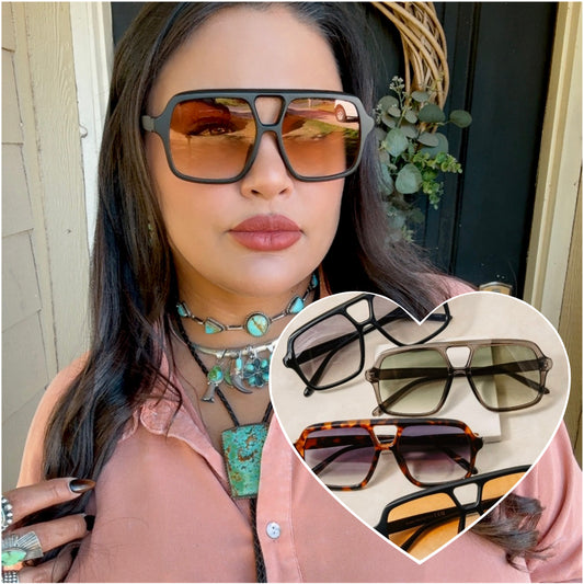Retro Aviator Cowgirl Sunnies