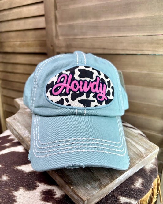 Sea Foam Howdy Patch Cap