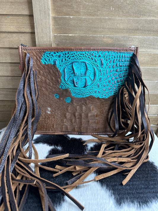 Caiman Fringe Bag