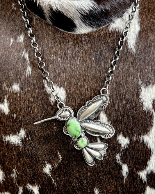 Charles Johnson Hummingbird Necklace 20”  *Native