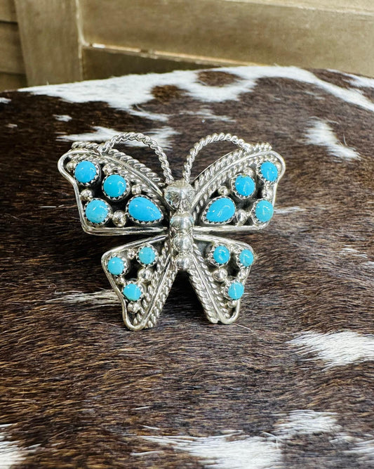 Butterfly Native Turquoise Ring *Adjustable