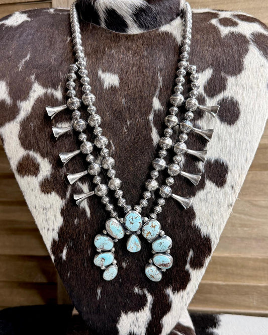 Darrin Livingston Dry Creek Squash Blossom Necklace*Native