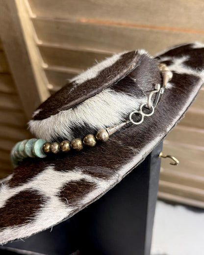 Chimney 22" Green Turquoise Pearl Necklace