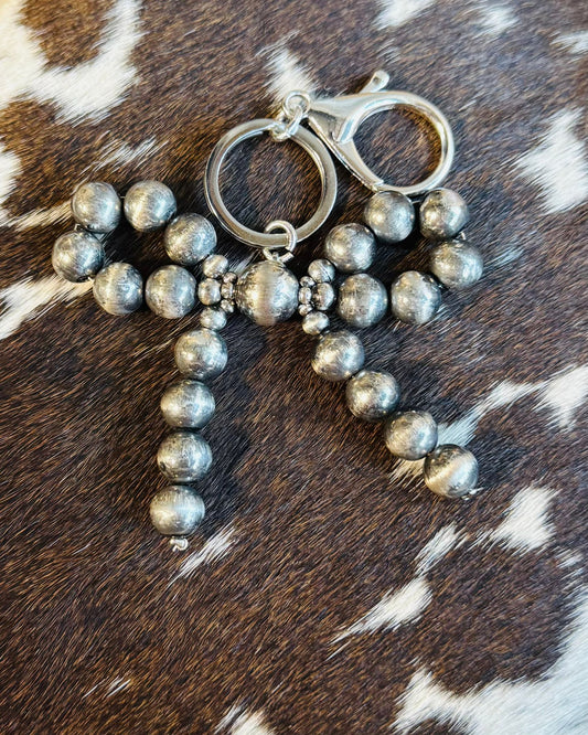 Pearl Bow Bag Charm