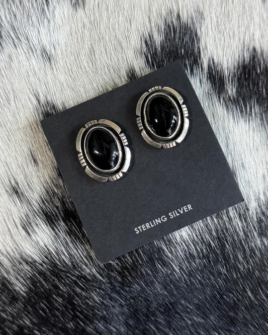 Annie McCray Black Onyx Studs *Native