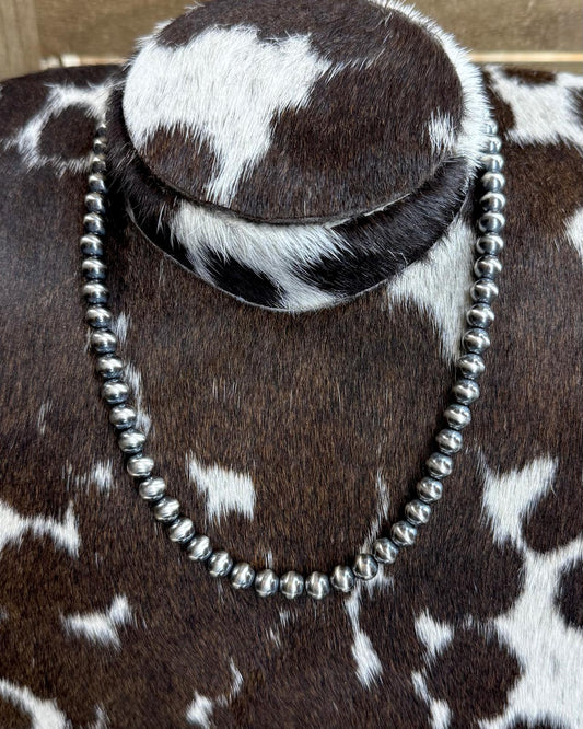 7mm Sterling Pearl Necklace