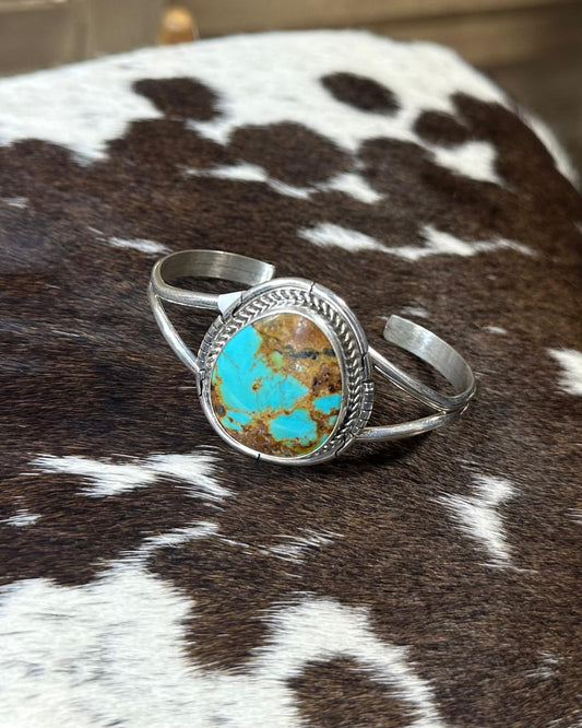 Dave Skeets Kingman Turquoise Cuff *Native