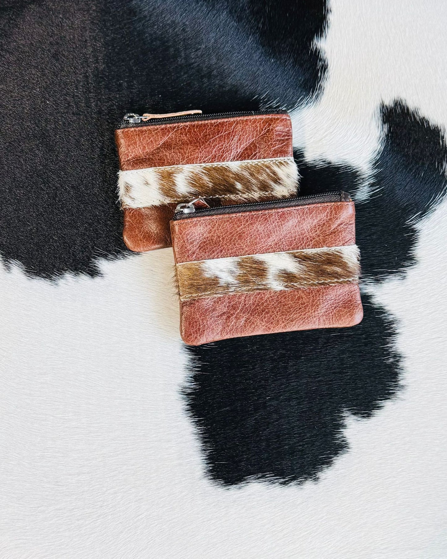 Leather & Cowhide Coin Bag