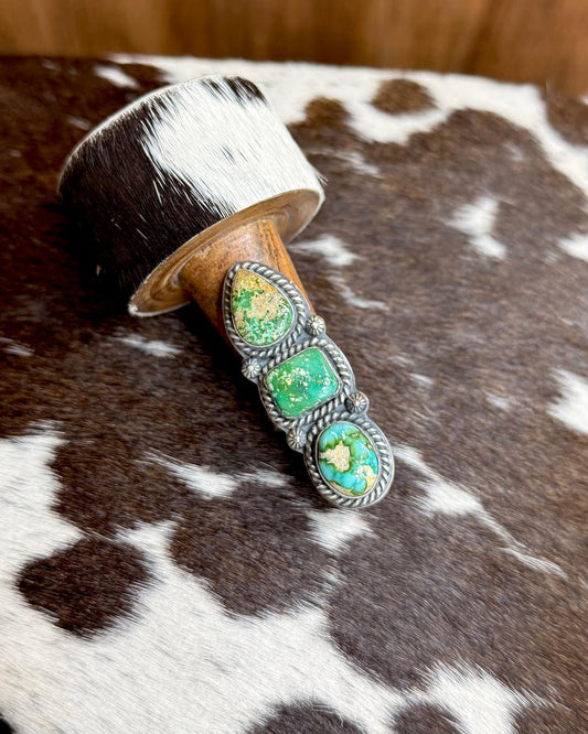 Sonoran Adjustable 3 Stone Ring  *NonNative