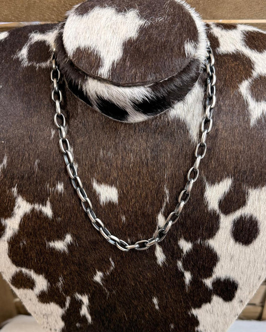 19.5" Chimney Butte Paperclip Chain Necklace *Native