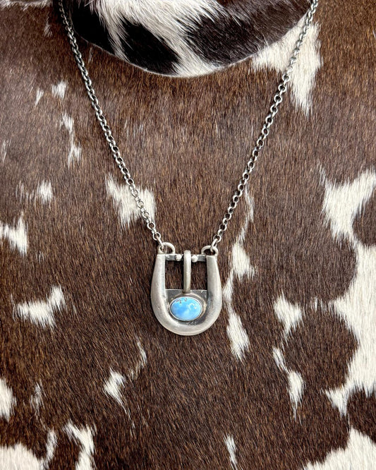 18" P.Yazzie Golden Hills Buckle Necklace *Native