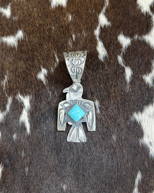 Richard Diamond Shape Thunderbird Pendant *Native