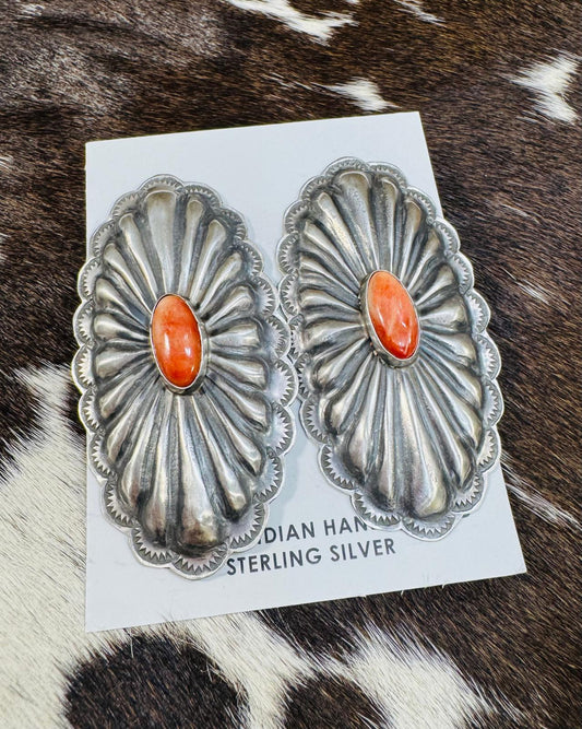 2.5” Spiny Rita Lee Concho Earrings *Native
