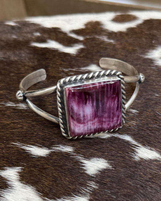 Purple Spiny Square Cuff *Native