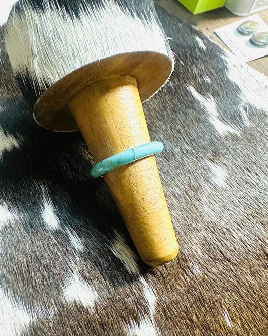 Simple Inlay Stacker Ring