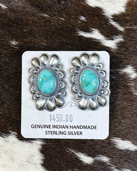 Royston Sterling Silver Border Stud *Native