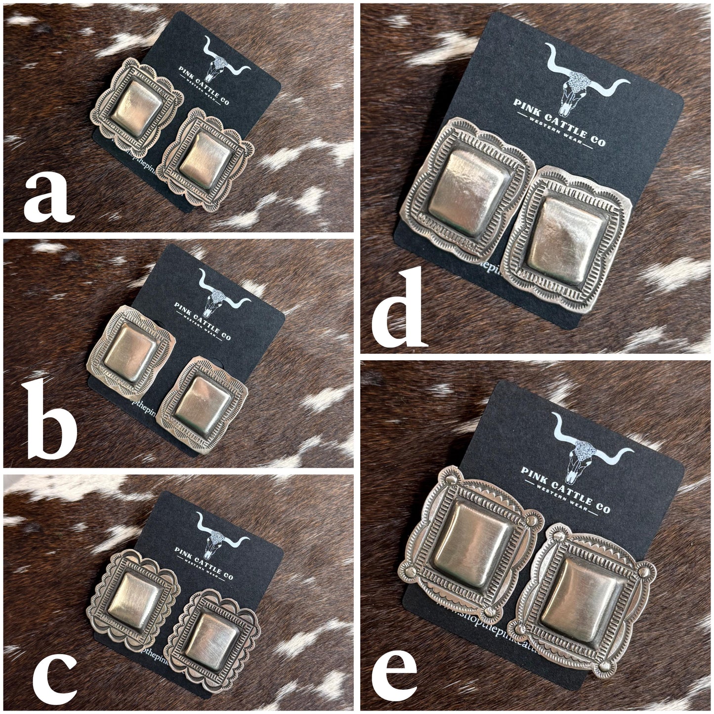 Leander Tahe Sterling Square Earrings *Native