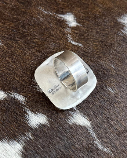 Ella Peter Golden Hills Adjustable Square Ring