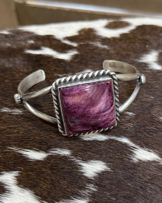 Purple Spiny Square Cuff *Native