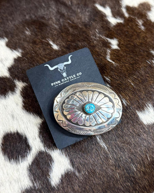 Large Concho Hair Tie