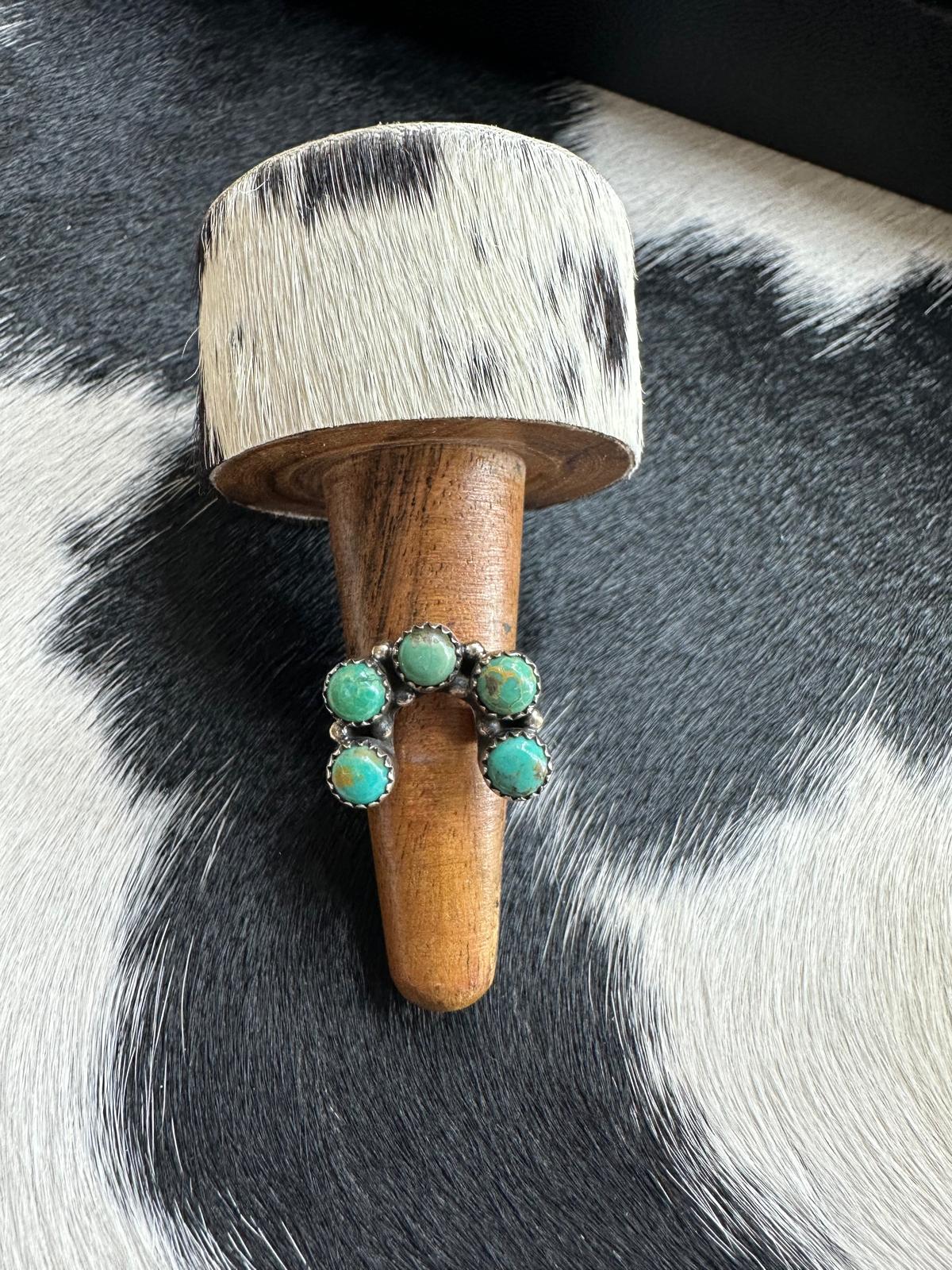 Green Turquoise Horseshoe Ring *NonNative