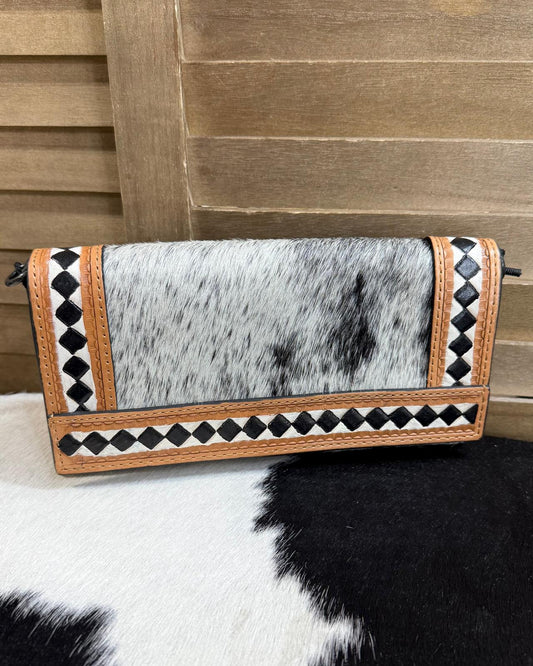 Checkered Wallet Crossbody