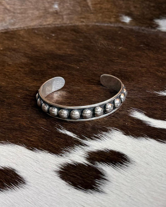Sterling Silver Smaller Ball Cuff